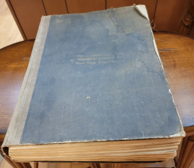 29 Orig Newspaper-Shipping & Commercial List +Binder-1895 New York Price Current