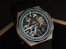 Christopher Ward TWELVE X (Ti) SKELETONIZED, Titanium, Exhibition Back Watch,BOX