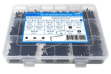 1500 Pcs M3 x 6/8/10/12/14/16/20/25/30/35/40/45/50 Alloy Steel 10.9 Grade Hex...