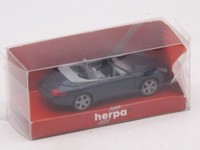 Herpa 032674 Porsche Carrera 911 4 Cabrio (996), Metallic Schwarz 1:87 In OVP -