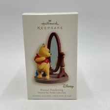 Hallmark Keepsake Disney Ornament 2008 Pound Pondering  Winnie The Pooh NIB Rare
