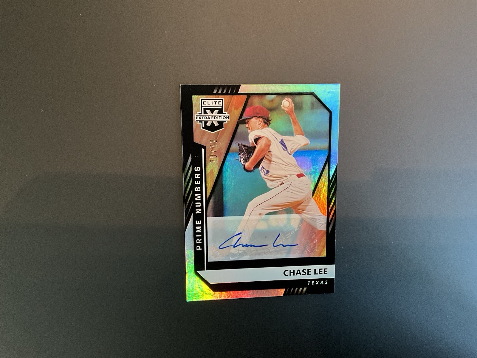 2021 Panini Elite Extra Edition Chase Lee Auto Refractor 70/72 #168