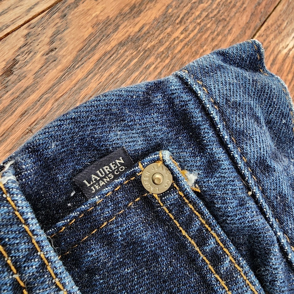 Lauren Ralph Lauren Vintage Straight Leg Jeans Size 4 Old Money 90s Classic thumbnail 8