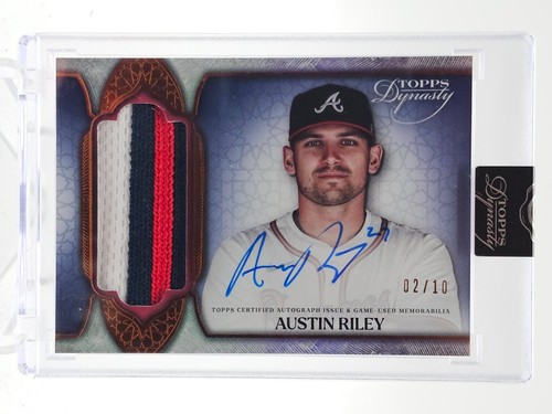 AUSTIN RILEY 2025 TOPPS DYNASTY GAME USED JERSEY PATCH AUTO /10 #DAP-ARI2 Q8158