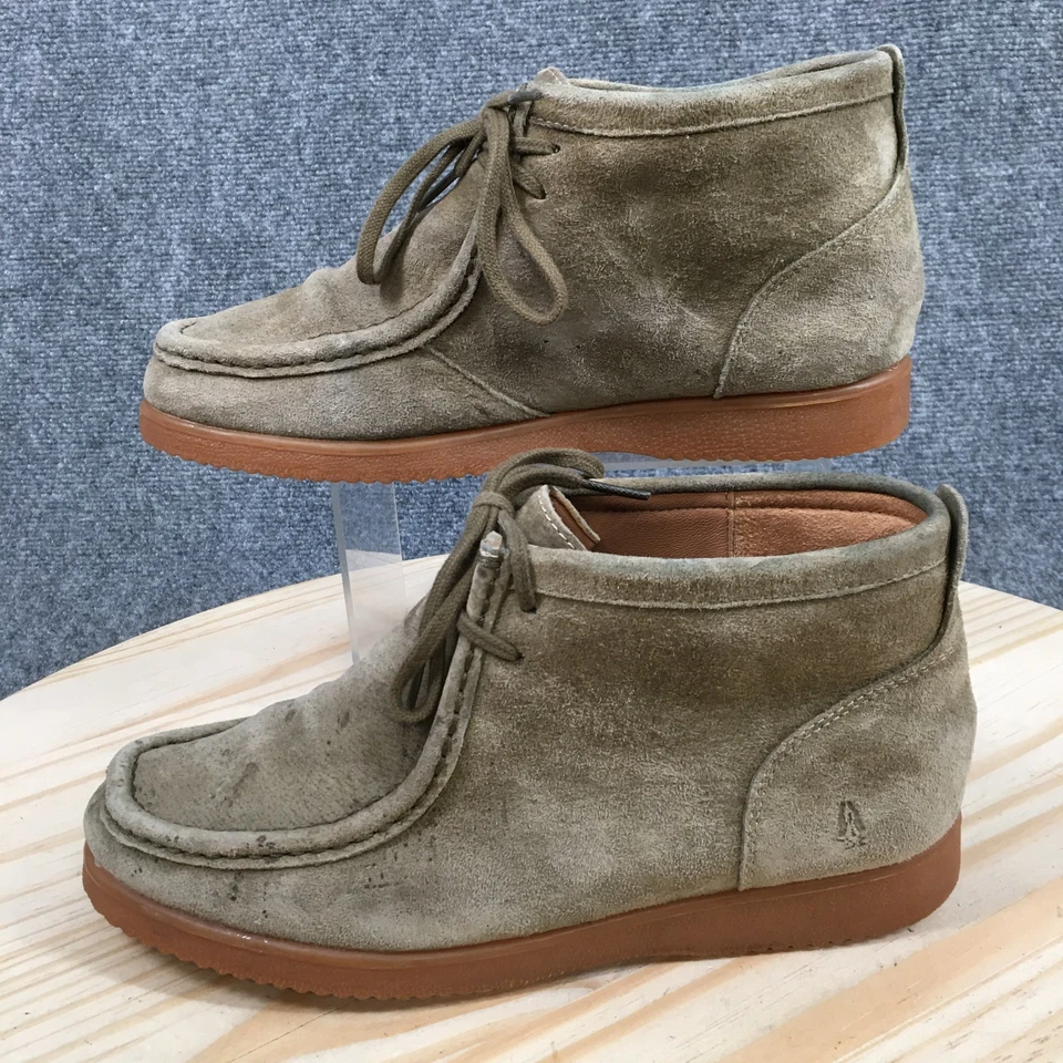 Hush Puppies Boots Mens 8.5 M Bridgeport 2 Chukka Green Lace Up Casual Ankle Top - Image 2 of 4