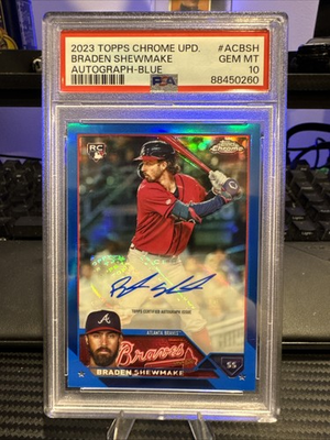 #ad #ad 2023 Topps Chrome Update Autographs Braden Shewmake #AC BSH Blue 112 150🔥 $39.99