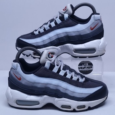 Nike Air Max 95 - UK Größe 4 - Turnschuhe ''grau blau'' Junior Sneaker Schuhe 