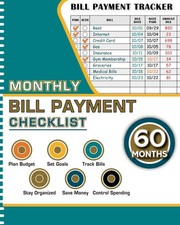 Monthly Bill Payment Checklist: Bill Tracker Notebook Organizer: Budget Planne