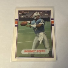 Topps 1989 Topps Traded Rodney Peete #9T Detroit Lions Rookie Card. rookie card picture