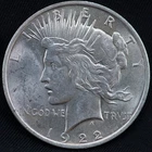1922 Peace Dollar - Choice Brilliant Uncirculated
