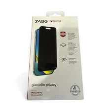 Zagg InvisibleShield Glass Elite Privacy Screen Protector iPhone 14 Pro