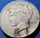 A 1927-D Peace Silver Dollar $1 US Silver Dollar