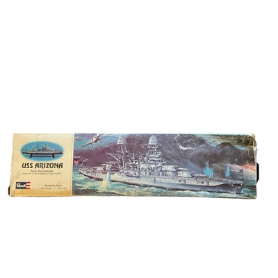 Vintage 1975 Revell 1/429 Scale 43cm U.S.S. Arizona Battleship Model Kit #H-302