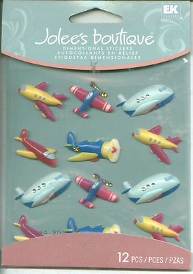 PLANES AIRPLANES Flying Propeller Jet Fly Jolee's Cabochon stickers