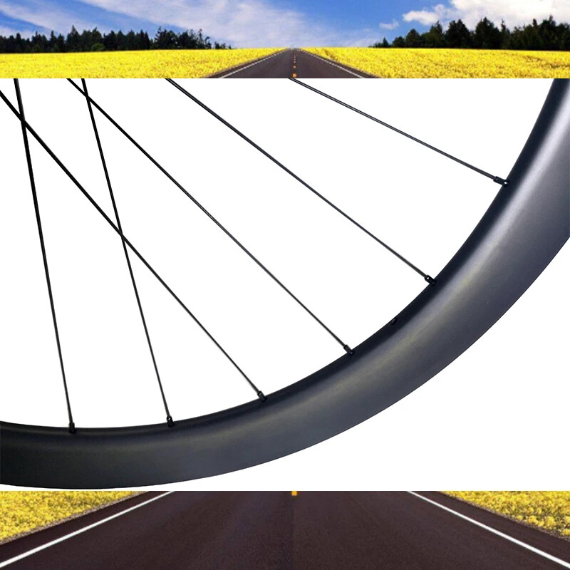 GUANI 700c Wheels de Roues en Carbone à engrenage Fixe 60/88
