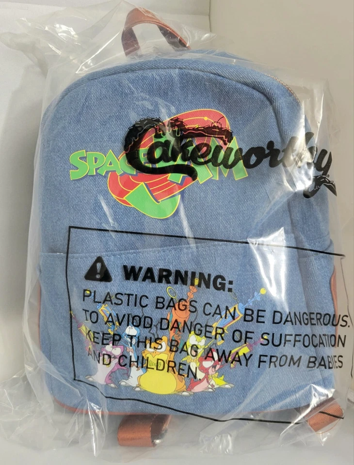 Mini Mochila Space Jam Denim Monstars Cakeworthy Aliens Años 90 Looney Tunes NUEVA Foto 2 de 4