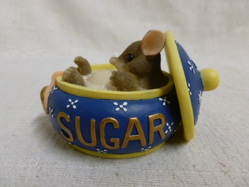 Charming Tails You Couldn't Be Sweeter 89/625 Sugar Bowl Mouse New In Box - Afbeelding 1 van 6