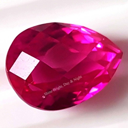 10.10 CT Natural Pink Ruby Excellent Pear Cut Faceted Unheated Loose Gemstone - Picture 8 of 11
