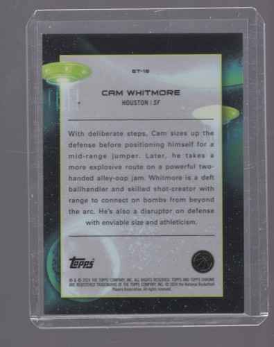2023-24 Topps Chrome Cosmic CAM WHITMORE /99 Blue Sparkle Extraterrestrial Talnt - Picture 2 of 2