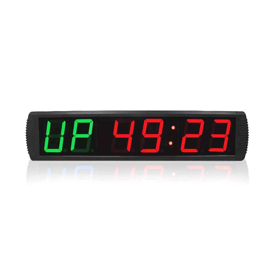 Big Gym Crossfit Clock LED Fitness Interval Timer Wall Gym Digital Countdown - Image 2 of 4