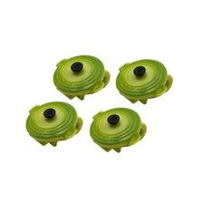 Le Creuset Kiwi zielony kolor okrągły żeliwny klips do garnka (4 szt. w pudełku)