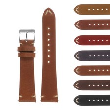 DASSARI Vintage Hand-Stitched Mens Leather Watch Band - Quick Release Strap