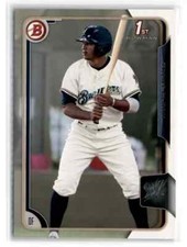2015 Bowman Draft #34 Trent Clark Grisham Rookie 1st Milwaukee Brewers Yankees