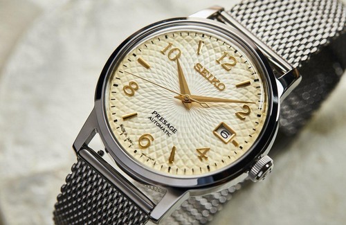 SEIKO Presage SRPF37J1 Automatic Champagne Cocktail Made in Japan Discontinued - Picture 2 of 6