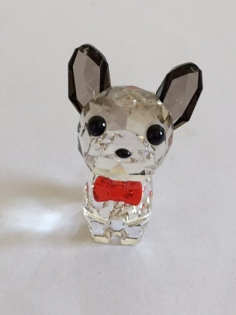 スワロフスキー　置物　PUPPY BRUNO Swarovski Crystal Puppy Bruno (French Bulldog) Figurine 5213639 | eBay