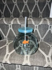 TARGET Bullseye Playground Fish Bowl Cup Tumbler with Straw NWT (TIK TOK VIRAL)