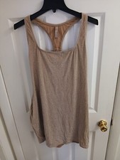 Skims Glitter Swim Metallic Dress Womens 3X Sand Racerback SW-DRS-0111 G58-30