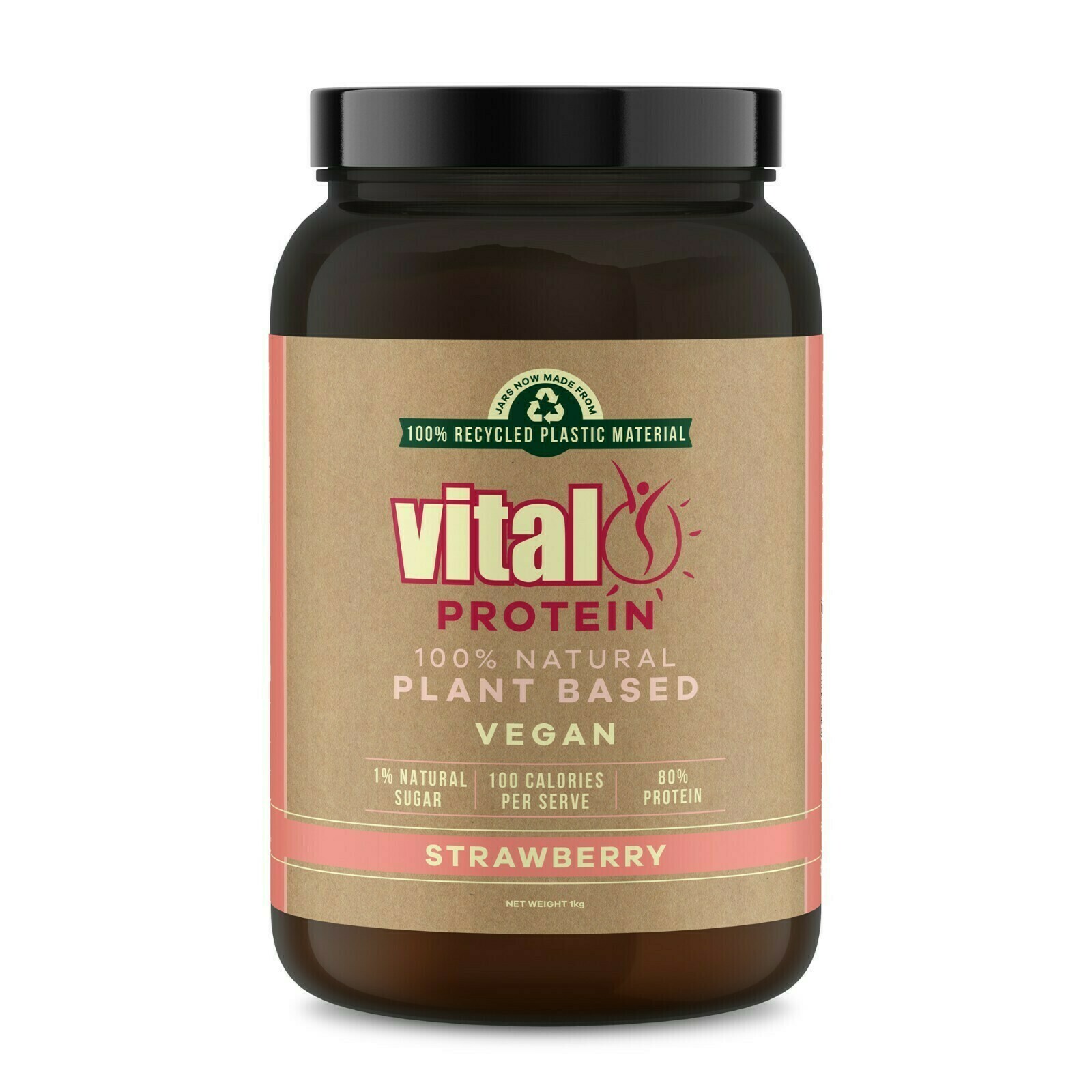 Vital Pea Protein Strawberry 1KG | Vegan