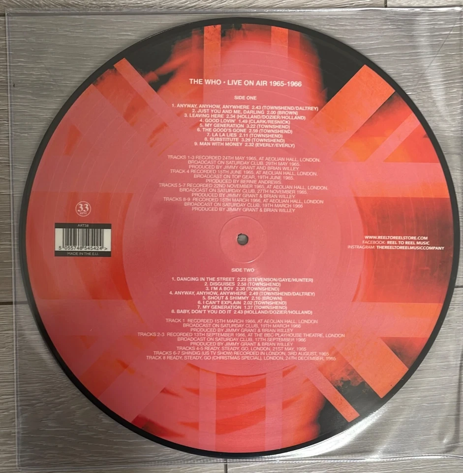 The Who. Live on Air 1965-1966 Vinyl Picture Disc Art58 - Image 2 of 3