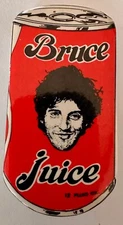 Bruce Juice Original Pin from the late 70's early 80s. Bruce Springsteen.