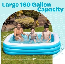 Inflatable Pool for Kids Adults Family above ground swimming pool Backyard Pool