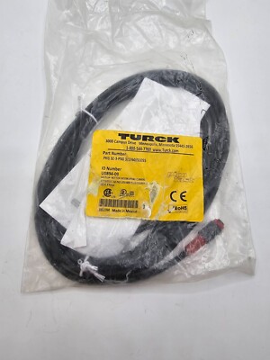 Turck PKG3Z-3-PSG3-S760-S1055/U0894-09 Picofast Female Connector Straight