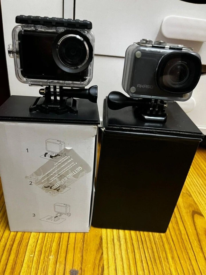 ACTION CAMERA AKASO V50 AND BRAVE 7 LE BLACK USED - Image 3 of 4