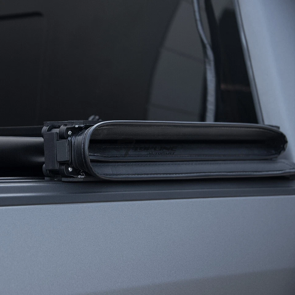 Topline For 2004-2014 Ford F150 6.5 Ft 78" Bed Tri Fold Soft VInyl Tonneau Cover Foto 3 de 4