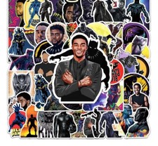 Black Panther Themed Set of 50 Assorted Stickers Decal Set