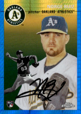 2023 Topps Chrome Platinum Blue Prism Norge Ruiz RC Oakland Athletics