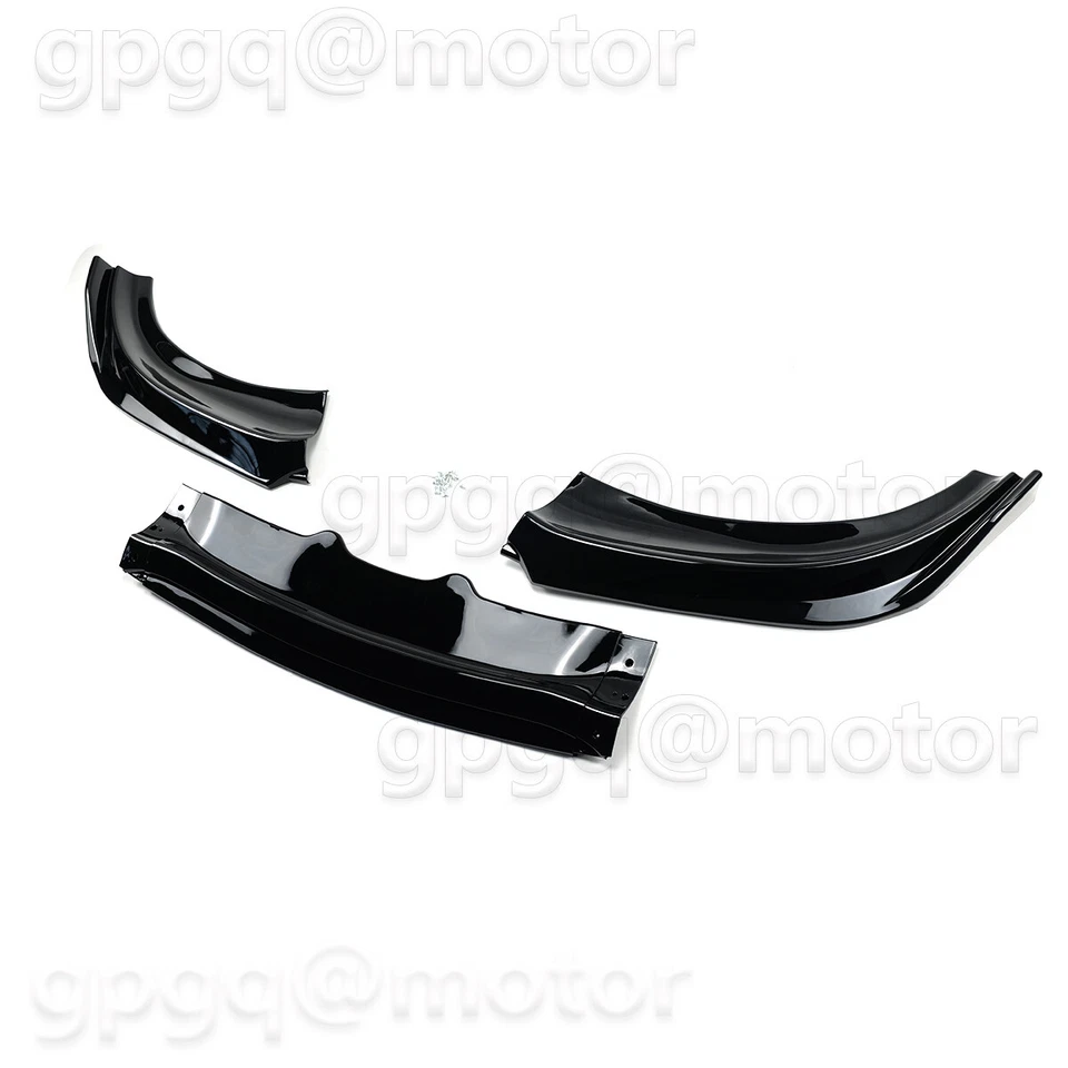 Divisor de labios para parachoques delantero negro brillante estilo V3 para Dodge Charger SXT 2015-2023 Foto 3 de 4