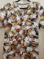 Women's Halloween scrub top size medium New, Tafford brand