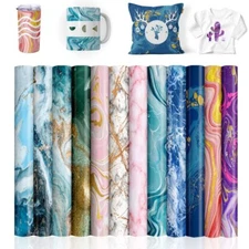 Infusible Transfer Sheets-Watercolor Marble Sublimation Paper,Transfer Paper ...