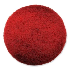 SC Johnson 319310 EZ CARE 16" Heavy-Duty Scrub Pad - Red/Gray (5/CT) New
