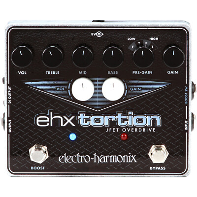 Electro-Harmonix EHX Tortion JFET Overdrive and Distortion Effects Pedal