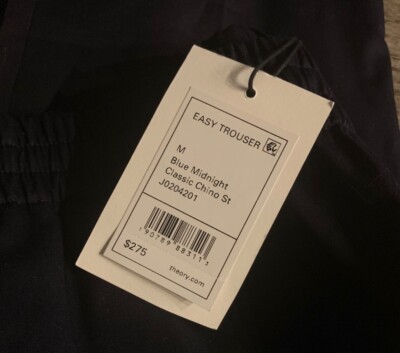 Theory Easy Trouser Classic Chinos. NWT. Size Medium. Retail- $275