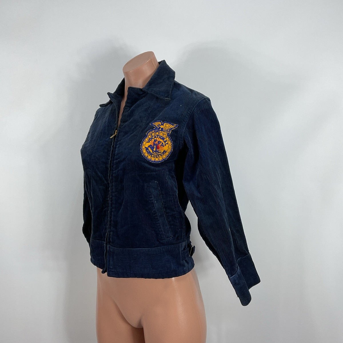 VINTAGE Perryville Missouri Agricultural FFA AG Farm Jacket Blue