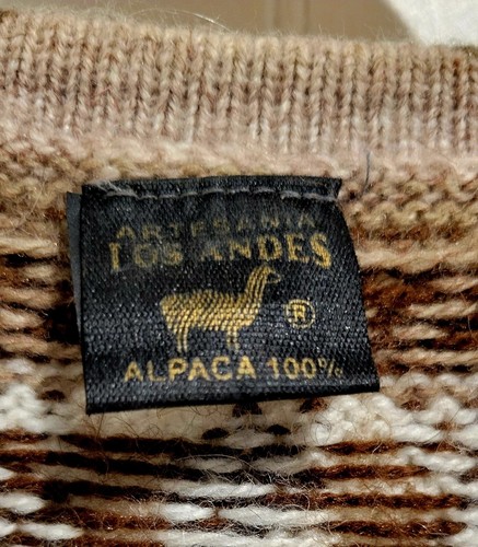 Cardigan pull femme alpaga fermeture éclair intégrale rescan 100% taille grandes poches - Photo 3/3
