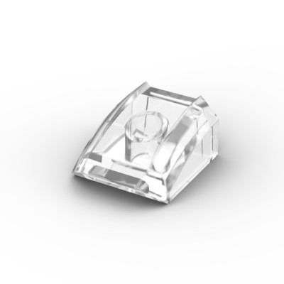 Lego 5x Schrägstein 2x2 slope curved 30602 transparent klar trans-clear