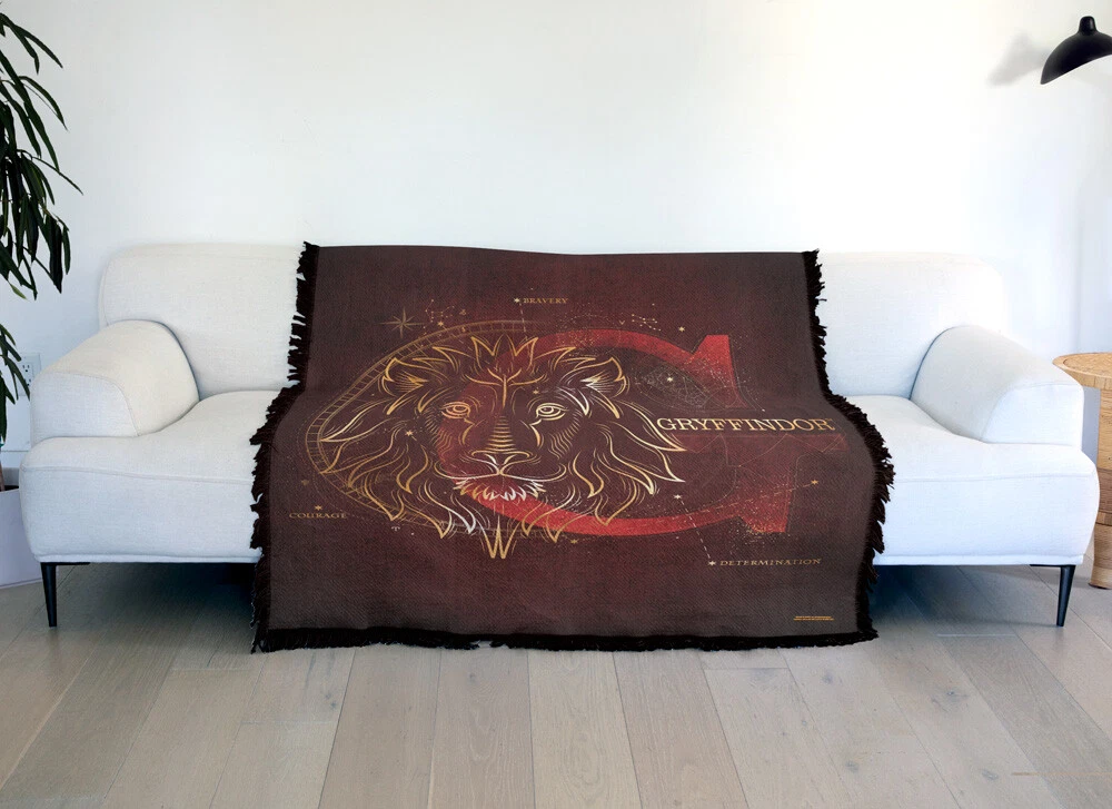 Harry Potter Blanket, 50"x60" Celestial Gryffindor Woven Blend Throw